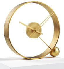 Mclock Designové stolní hodiny Endless antik gold/gold 32cm