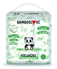 Bamboolove Pleny jednorázové bambus vel. L 9-14 kg 21 ks