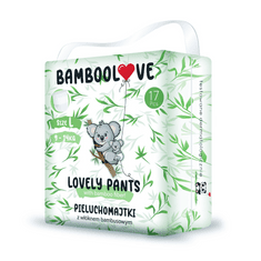 Bamboolove Plenkové kalhotky jednorázové bambus vel. L 9-14 kg 17 ks