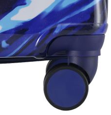 SEMI LINE Střední kufr T5653 White/Blue