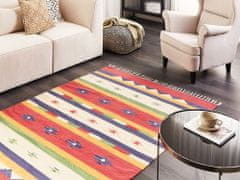 Beliani Bavlněný kelimový koberec 140 x 200 cm vícebarevný ALAPARS
