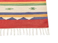 Beliani Bavlněný kelimový koberec 80 x 150 cm vícebarevný ALAPARS