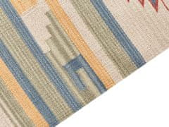 Beliani Bavlněný kelimový koberec 80 x 150 cm vícebarevný APARAN
