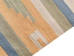 Beliani Bavlněný kelimový koberec 80 x 300 cm vícebarevný APARAN