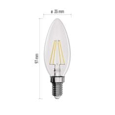 Emos LED žárovka Filament svíčka / E14 / 3,4 W (40 W) / 470 lm / teplá bílá