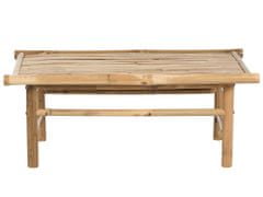 Beliani Bambusový konferenční stolek 80 x 45 cm světlé dřevo TODI