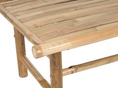 Beliani Bambusový konferenční stolek 80 x 45 cm světlé dřevo TODI