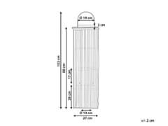Beliani Bambusová lucerna na svíčku 88 cm přírodní BALABAC