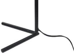 Beliani Skleněná stolní lampa 47 cm černá WAPITI