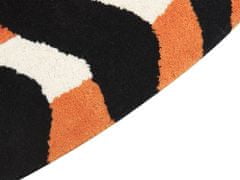 Beliani Vlněný dětský koberec ve tvaru tygra 100 x 155 cm oranžový RAJAH