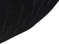 Beliani Vlněný dětský koberec ve tvaru pantera 100 x 160 cm černý/bílý JINGJING