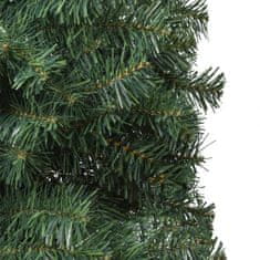 Greatstore Úzký vánoční stromek se stojanem 300 cm PVC