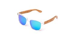 Kašmir WAY WOOD POLARIZED WWP06 průhledné - skla modro-zelená zrcadlová