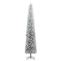 Greatstore Úzký vánoční stromek se stojanem zasněžený 300 cm PVC