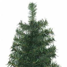 Greatstore Úzký vánoční stromek se stojanem 300 cm PVC