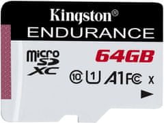 Kingston Endurance/micro SDXC/64GB/95MBps/UHS-I U1 / Class 10