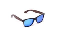 Kašmir WAY WOOD POLARIZED WWP02 černé - skla modrá zrcadlová