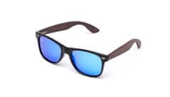 Kašmir WAY WOOD POLARIZED WWP02 černé - skla modrá zrcadlová