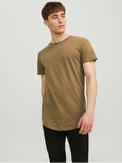 Jack&Jones Pánské triko JJENOA Long Line Fit 12113648 Otter (Velikost M)