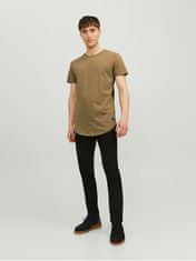 Jack&Jones Pánské triko JJENOA Long Line Fit 12113648 Otter (Velikost M)