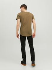 Jack&Jones Pánské triko JJENOA Long Line Fit 12113648 Otter (Velikost M)