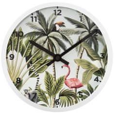 Atmosphera Nastěnné hodíny TROPIC s tropickím motivem, O22 cm