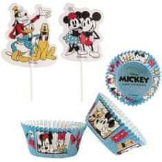 MojeParty Košíčky na cupcakes se zápichy Mickey Mouse 24 ks