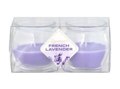 Emocio Sklo 56x55 mm 2 ks v plastové krabičce French Lavender vonná svíčka