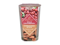 Emocio Sklo 76x118 mm Wild Cranberry & Cinnamon Stick dvoubarevná vonná svíčka