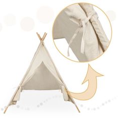 KIK KX5187 Indiánský stan pro děti Tipi Wigwam 90 cm