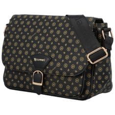 Coveri WORLD Trendy koženková dámská crossbody kabelka Lidiia, černá