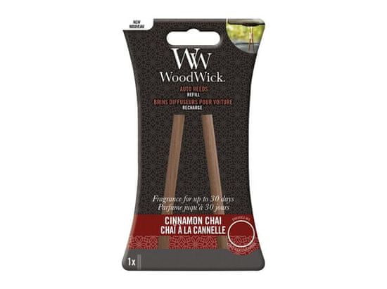 Woodwick Náhradní vonné tyčinky Auto Reeds - Cinnamon Chai