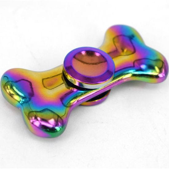 Fidget Spinner Kovový Fidget Spinner Dogs bone Rainbow