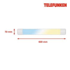 BRILONER BRILONER TELEFUNKEN LED CCT skříňkové svítidlo 60 cm 18W 2100lm bílé TF 202506TF