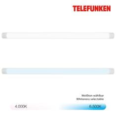 BRILONER BRILONER TELEFUNKEN CCT lineární svítídlo, 120 cm, 33 W, 3650 lm, bílé TF 202606TF