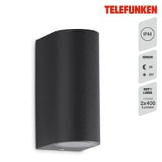 BRILONER BRILONER TELEFUNKEN venkovní nástěnné svítidlo 15,1 cm 2xGU10 5W 400lm antracit IP44 TF 308005TF