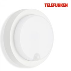 BRILONER BRILONER TELEFUNKEN LED venkovní nástěnné svítidlo s čidlem, pr. 17 cm, 12 W, bílé TF 315306TF