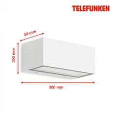 BRILONER BRILONER TELEFUNKEN LED venkovní svítidlo 18,5 cm 12W 1300lm bílé TF 314406TF