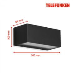 BRILONER BRILONER TELEFUNKEN LED venkovní svítidlo 18,5 cm 6W 600lm černá TF 314405TF