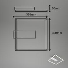 BRILONER BRILONER LED stropní svítidlo, 32 cm, 14W, 1400lm, hliník BRILO 3771019