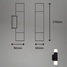 BRILONER BRILONER Svítidlo do koupelny, 27,5 cm, 2x GU10, 4,8W, 400lm, černá BRI 2090025