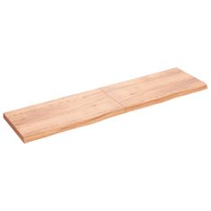 Greatstore Koupelnová deska světle hnědá 200 x 50 x 6 cm ošetřený masiv