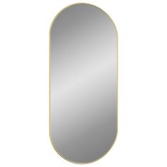 Vidaxl Nástěnné zrcadlo zlaté 100x45 cm oválné