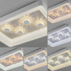 PAUL NEUHAUS LEUCHTEN DIREKT is JUST LIGHT LED stropní svítidlo bílé hranaté křišťálový efekt stmívatelné CCT 2700-5000K LD 14385-16