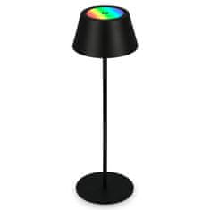 BRILONER BRILONER LED RGB nabíjecí stolní lampa 38 cm 2,6W 200lm černá IP44 BRILO 7466015