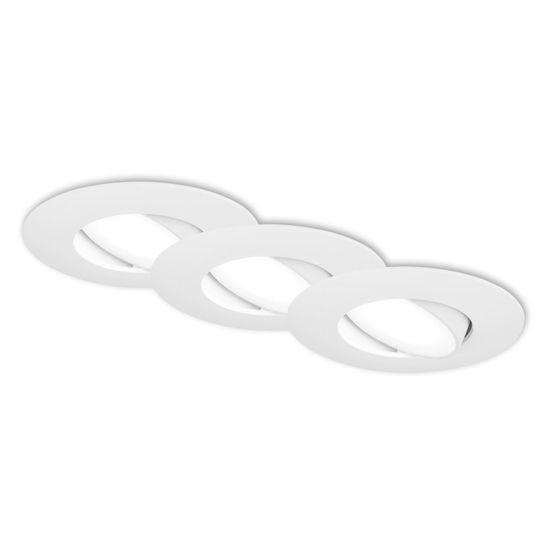 BRILONER BRILONER 3ks sada LED vestavné svítidlo, 9 cm, 4,9W, 480lm, bílé BRI 7597036