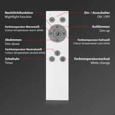 BRILONER BRILONER CCT panel, 78 cm, dálkový ovladač, LED modul, 24,5W, 2600lm BRILO 7399015