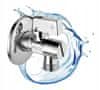 Úhlový kulový ventil pro vodovodní baterii s filtrem 1/2 - 3/8
