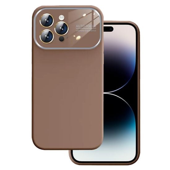 MobilPouzdra.cz Kryt Soft Silicone Lens pro Apple iPhone 12 , barva hnědá