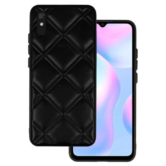 MobilPouzdra.cz Kryt 3D Leather pro Xiaomi Redmi 9A , design 3 , barva černá